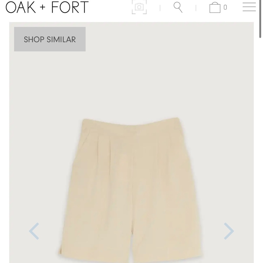 Oak + fort trouser shorts